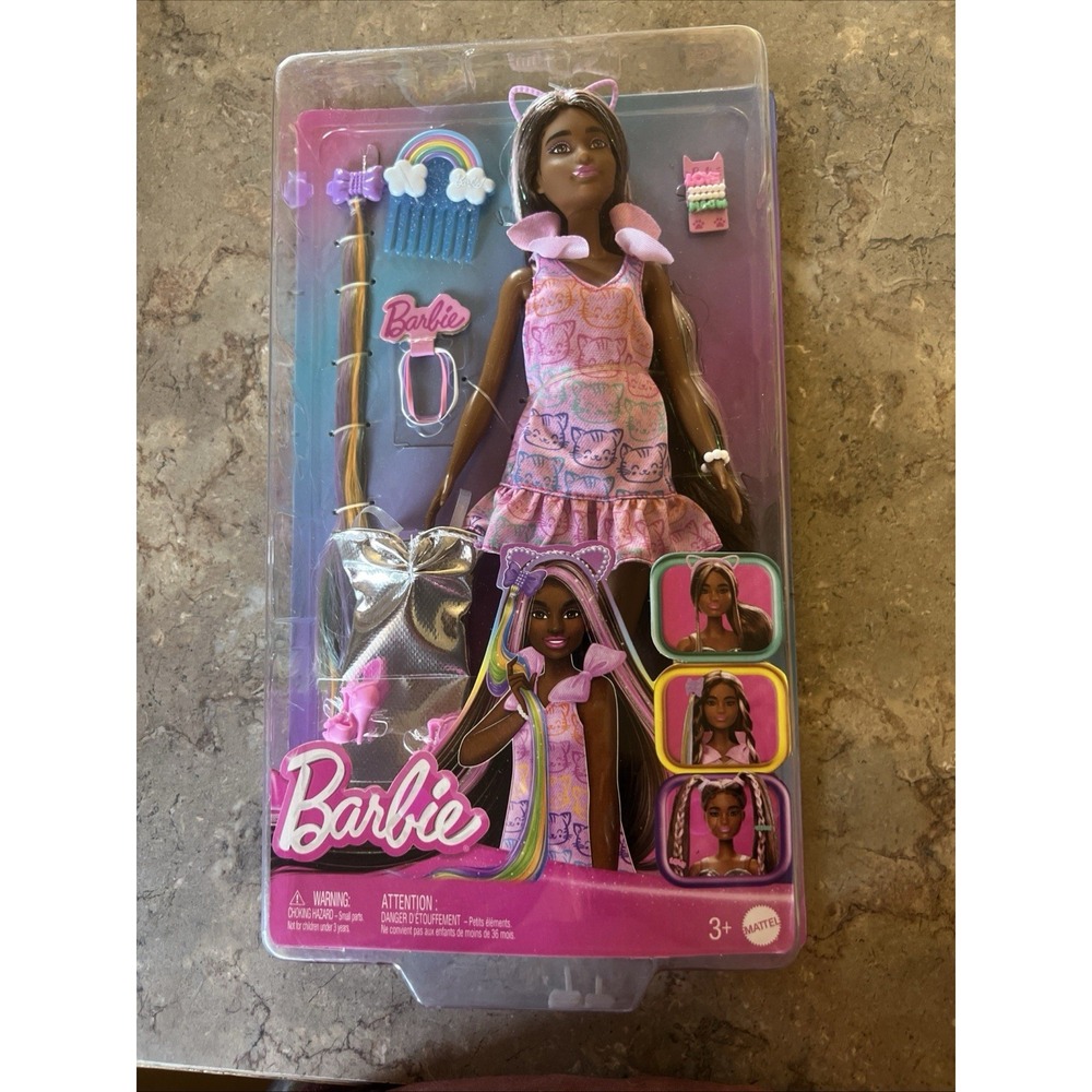 Barbie Fun & Fancy Hair Doll & Accessories African American
